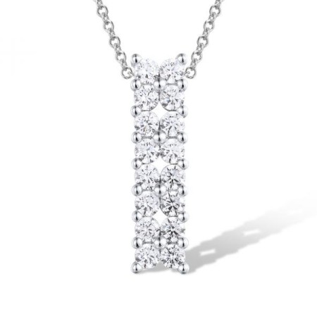 Sterling Silver Pendant White Cubic Zirconia (P303544WCZSL925)