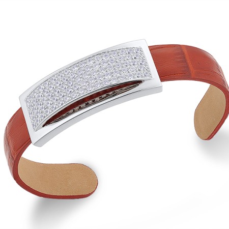 Sterling Silver Bracelet White Cubic Zirconia (B303952-DWCZSL925)