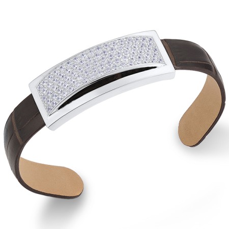 Sterling Silver Bracelet White Cubic Zirconia (B303952-RWCZSL925)