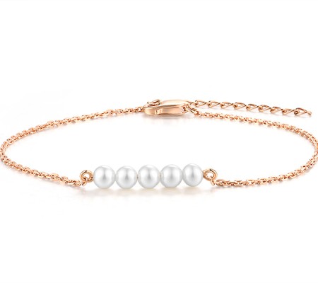 14KY Bracelet Fresh Water White Pearl (B312045CFWP14KY)