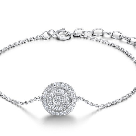 Sterling Silver Bracelet White Cubic Zirconia (B312049WCZSL925)