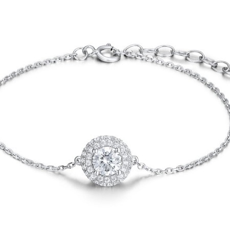 Sterling Silver Bracelet White Cubic Zirconia (B312052WCZSL925)