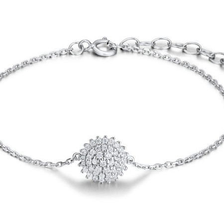 Sterling Silver Bracelet White Cubic Zirconia (B312057WCZSL925)