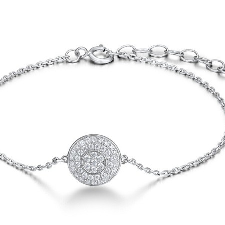 Sterling Silver Bracelet White Cubic Zirconia (B312059WCZSL925)
