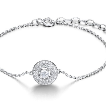 Sterling Silver Bracelet White Cubic Zirconia (B312060WCZSL925)