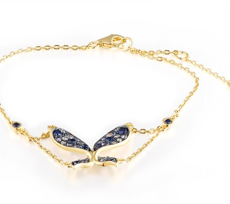 14KYB Bracelet Blue Sapphire,Diamond (B312890SAP14KYB)