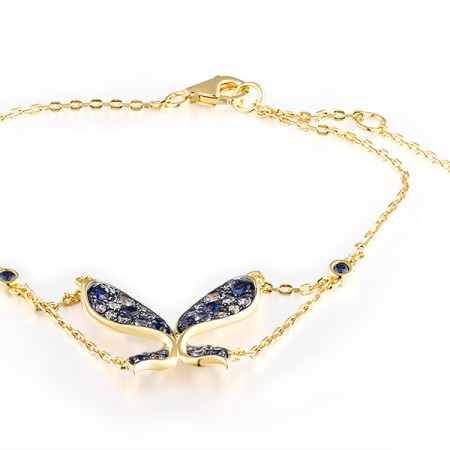 14KYB Bracelet Blue Sapphire,Diamond (B312890SAP14KYB)