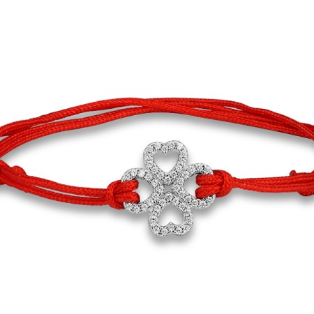 Sterling Silver Bracelet White Cubic Zirconia (B313353DWCZSL925)