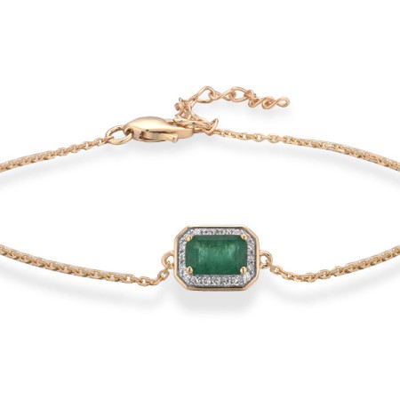 14KYW Bracelet Diamond,Emerald (B315083EMR14KYW)