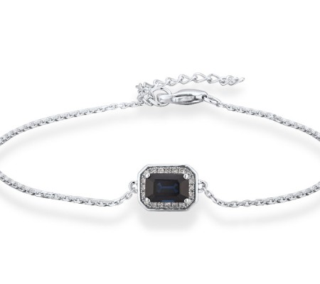 14KW Bracelet Blue Sapphire,Diamond (B315083SAP14KW)