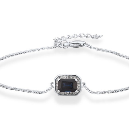 14KW Bracelet Blue Sapphire,Diamond (B315083SAP14KW)