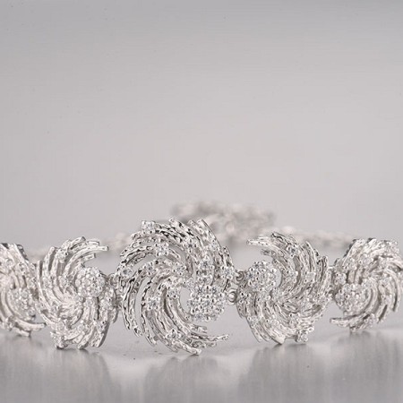 Sterling Silver Bracelet White Cubic Zirconia (B315646WCZSL925)