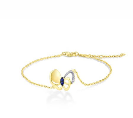 14KYWB Bracelet Blue Sapphire,Diamond (B316196SAP14KYWB)