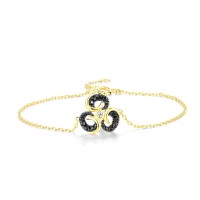 14KYB Bracelet Black Diamond,Diamond (B316551WBD14KYB)