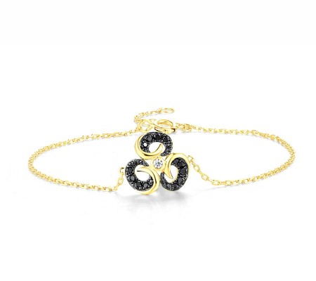 14KYB Bracelet Black Diamond,Diamond (B316551WBD14KYB)