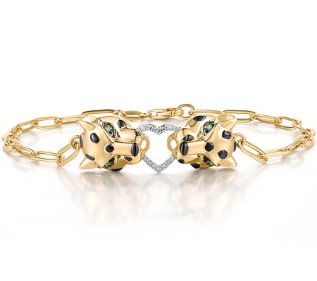 14KYWB Bracelet Green Garnet,Diamond (B318966GNG14KYWB)