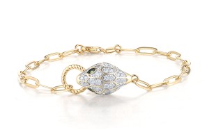 14KYWB Bracelet Diamond,Green Garnet (B318968GNG14KYWB)