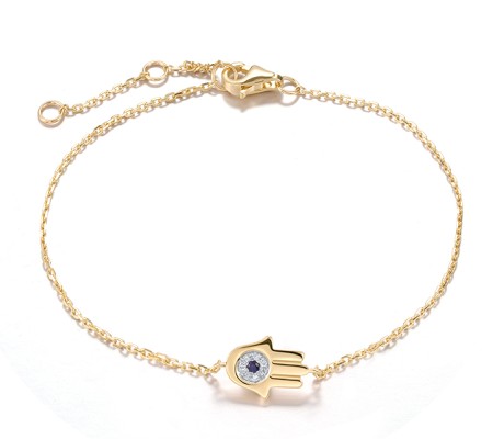 14KYW Bracelet Blue Sapphire,Diamond (B321202SAP14KYW)