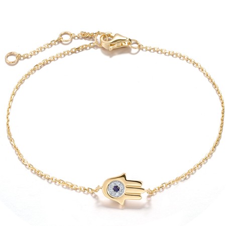 14KYW Bracelet Blue Sapphire,Diamond (B321202SAP14KYW)