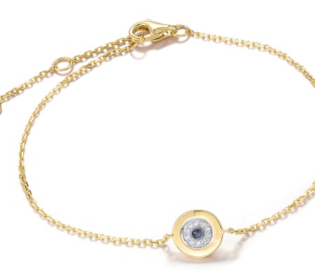 14KYWB Bracelet Blue Sapphire,Diamond (B321204SAP14KYWB)