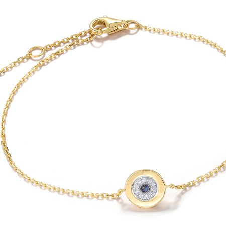 14KYWB Bracelet Blue Sapphire,Diamond (B321204SAP14KYWB)