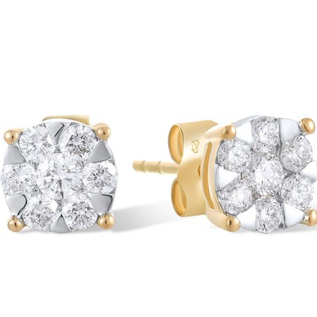 14KYW Earrings Diamond (E300027ADIA14KYW)