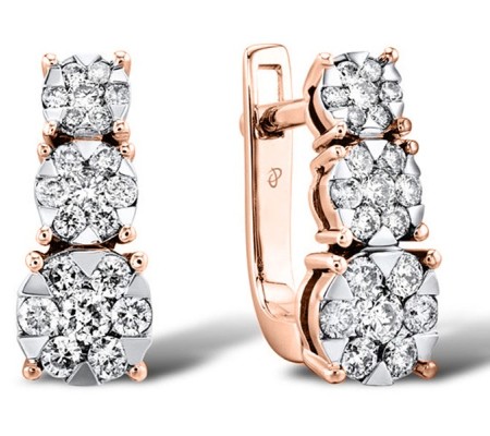 14KRW Earrings Diamond (E300031DIA14KRW)