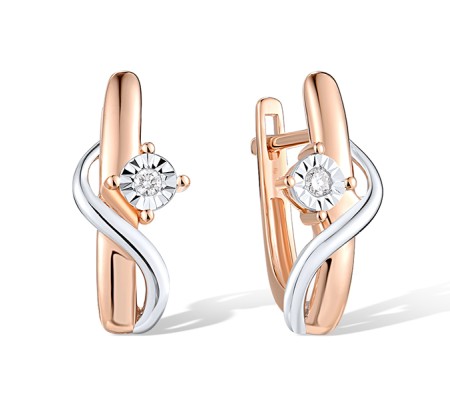 14RTT Earrings Diamond (E300055DIA14RTT)