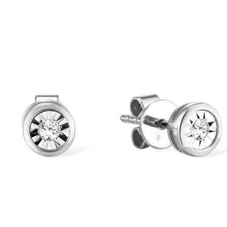 14KW Earrings Diamond (E300060DIA14KW)