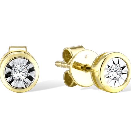 14TT Earrings Diamond (E300060DIA14TT)