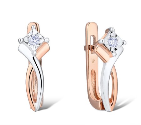 14RTT Earrings Diamond (E300065DIA14RTT)