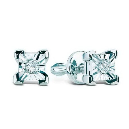 14KW Earrings Diamond (E300067DIA14KW)