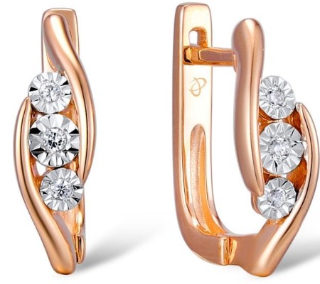 14RTT Earrings Diamond (E300068DIA14RTT)