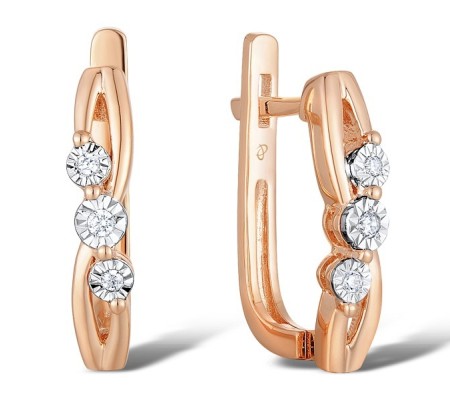 14RTT Earrings Diamond (E300070DIA14RTT)