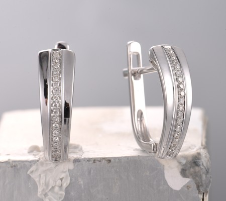 14KW Earrings Diamond (E300206DIA14KW)