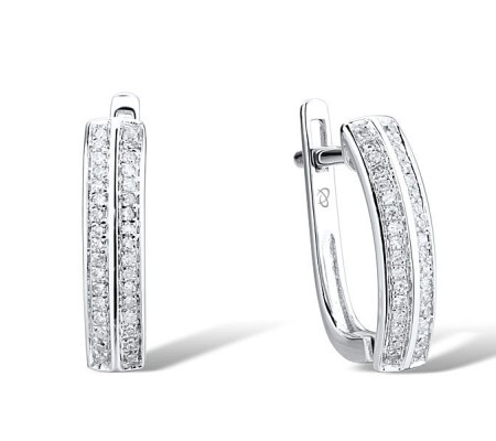 14KW Earrings Diamond (E300222DIA14KW)