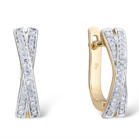 14KYW Earrings Diamond (E300226DIA14KYW)