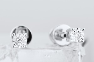 14KW Earrings Diamond (E300247DIA14KW)