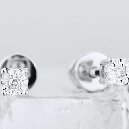 14KW Earrings Diamond (E300247DIA14KW)