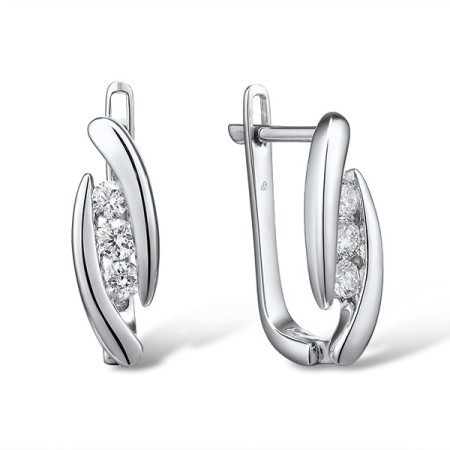 14KW Earrings Diamond (E300796DIA14KW)