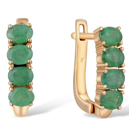14KR Earrings Emerald (E300888EMR14KR)