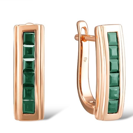 14KR Earrings Emerald (E300917EMR14KR)