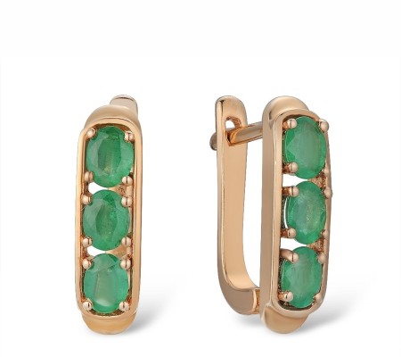 14KR Earrings Emerald (E300919EMR14KR)