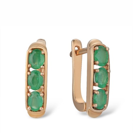 14KR Earrings Emerald (E300919EMR14KR)