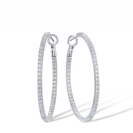 Sterling Silver Earrings White Cubic Zirconia (E301048WCZSL925)