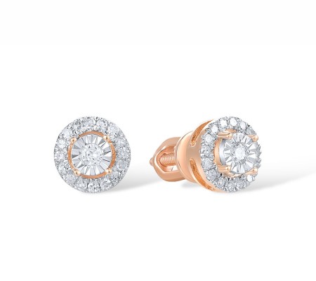14R1T Earrings Diamond (E301182DIA14R1T-SR)