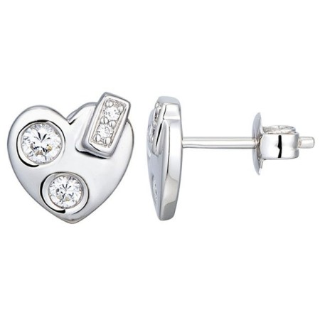 Sterling Silver Earrings White Cubic Zirconia (E301255WCZSL925)