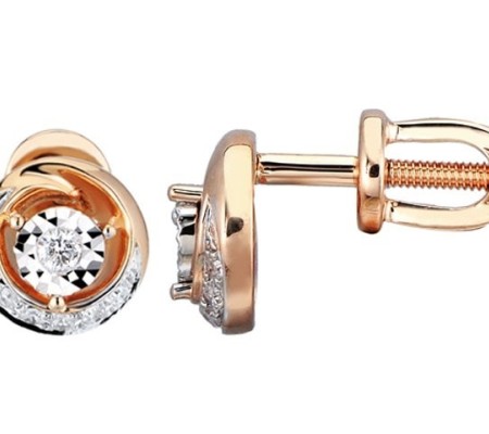 14RTT Earrings Diamond (E301372DIA14RTT)