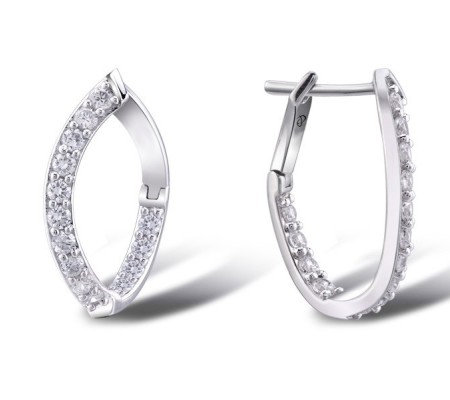 Sterling Silver Earrings White Cubic Zirconia (E303116WCZSL925)