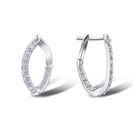 Sterling Silver Earrings White Cubic Zirconia (E303116WCZSL925)